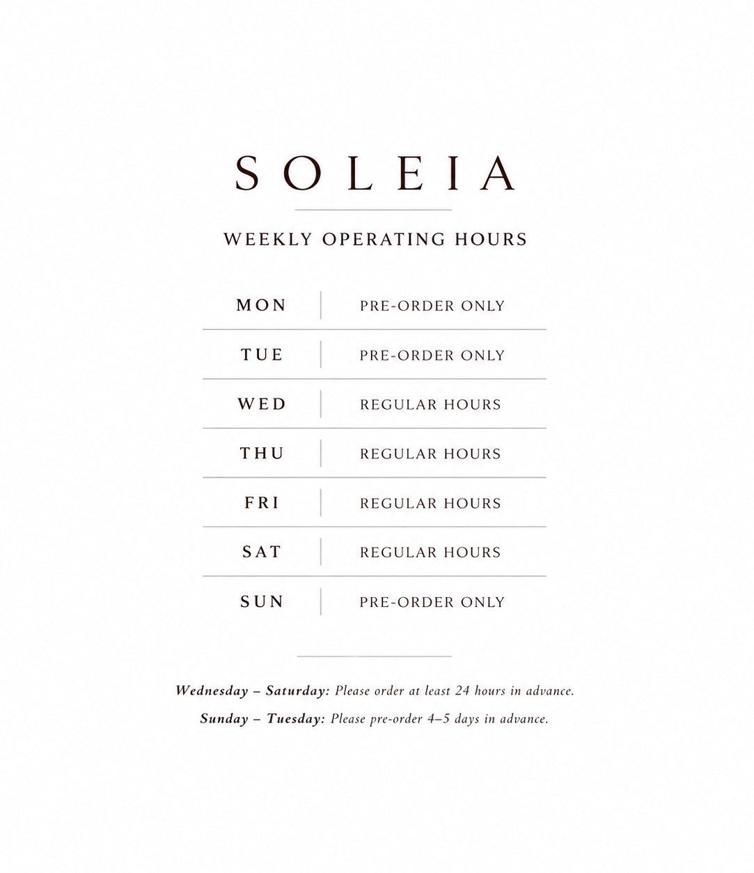 Ordering Guide